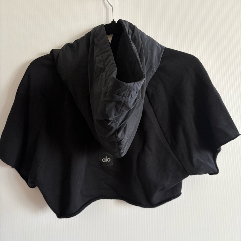 (SOLD) ALO Cropped Short Sleeve Hoodie - Picture 4 of 10